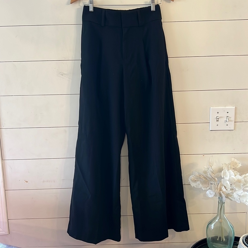 Banana Republic Pleated Wide Leg Pants Size 0